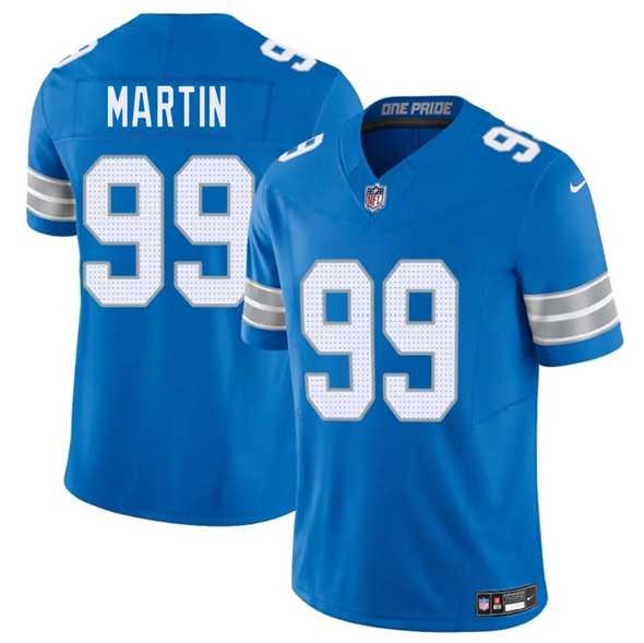 Men & Women & Youth Detroit Lions #99 Brodric Martin Blue 2025 F.U.S.E. Vapor Limited Stitched Jersey